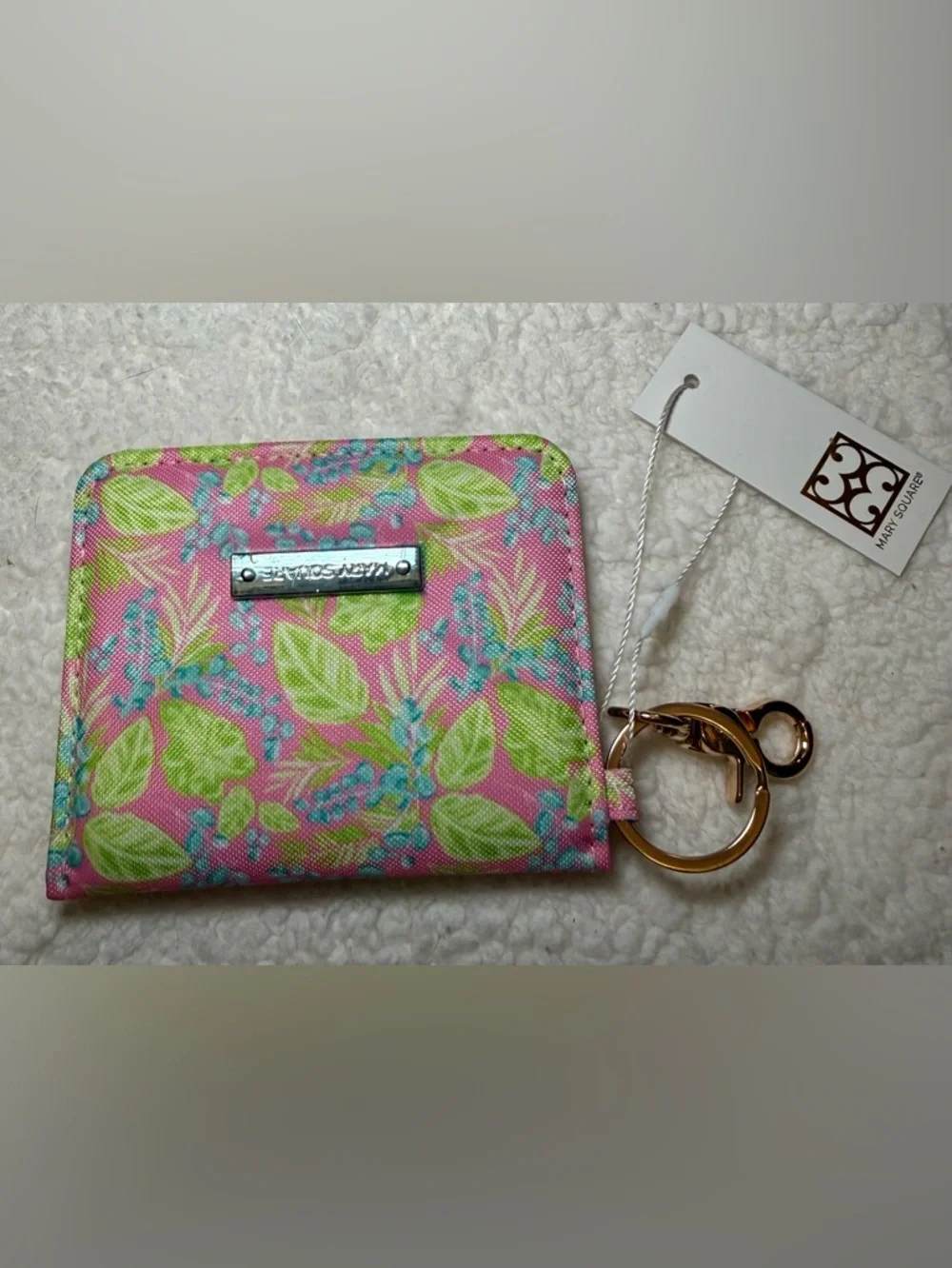 Marc Square Pink Floral Key Wallet